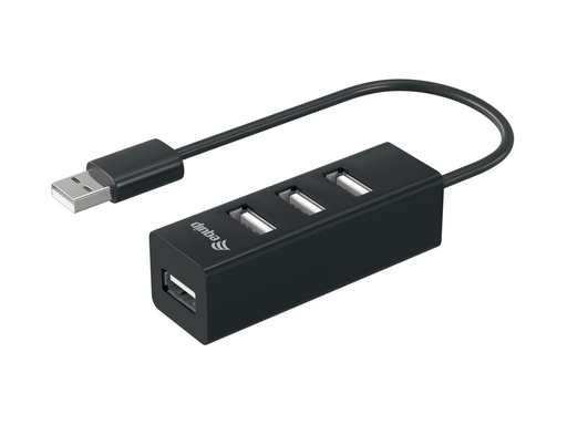 [128955] 128955 hub de interfaz USB 2.0 480 Mbit/s Negro