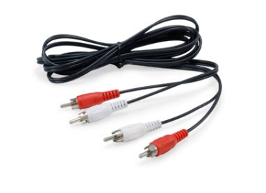 [147094] 147094 cable de audio 2,5 m 2 x RCA Negro