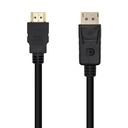 Cable Conversor DisplayPort A HDMI, DP/M-HDMI/M, Negro, 3.0m