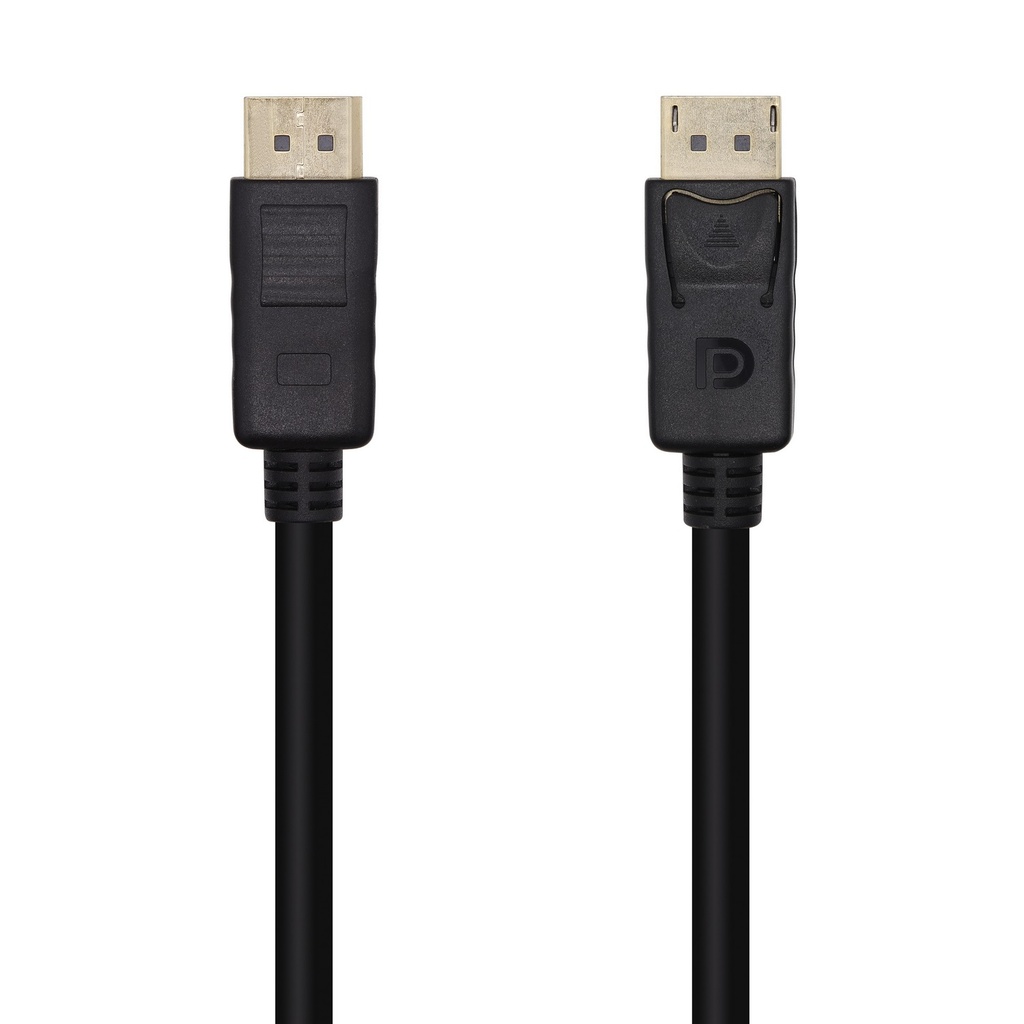 Cable DisplayPort V1.2 4K@60Hz, DP/M-DP/M, Negro, 1.0m