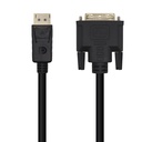 Cable Conversor DisplayPort A DVI, DP/M-DVI/M, Negro, 3.0m