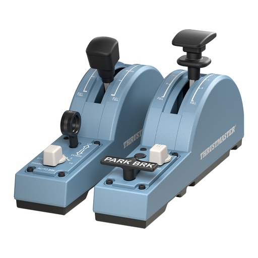 [2960853] TCA Quadrant Add-On Airbus Edition Azul Simulador de Vuelo Analógico/Digital PC