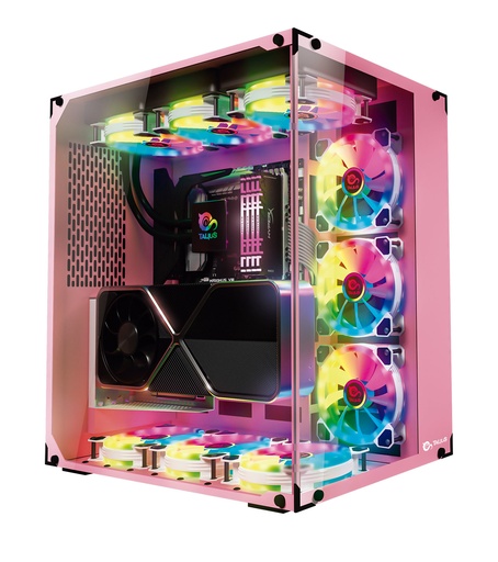 [TAL-CRONOSORCHID] CAJA ATX GAMING CRONOS ORCHID RGB CRISTAL TEMPLADO USB 3.0