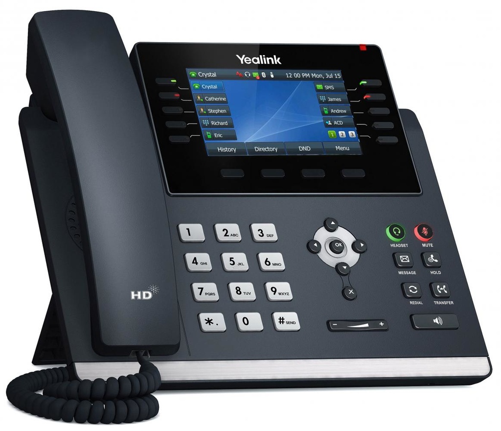 SIP-T46U teléfono IP Gris LCD Wifi