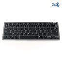 Teclado Bluetooth Slim TKL-BT negro 2 canal