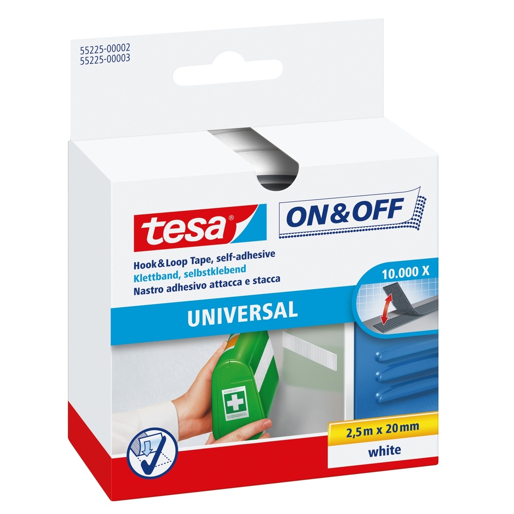 [55225-00002-01] 55225-02 velcro Blanco 1 pieza(s)