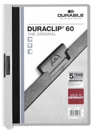 [220910] DURACLIP 60 A4 archivador PVC Gris