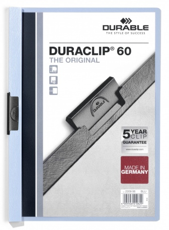 [220906] Duraclip 60 archivador PVC Azul claro, Transparente