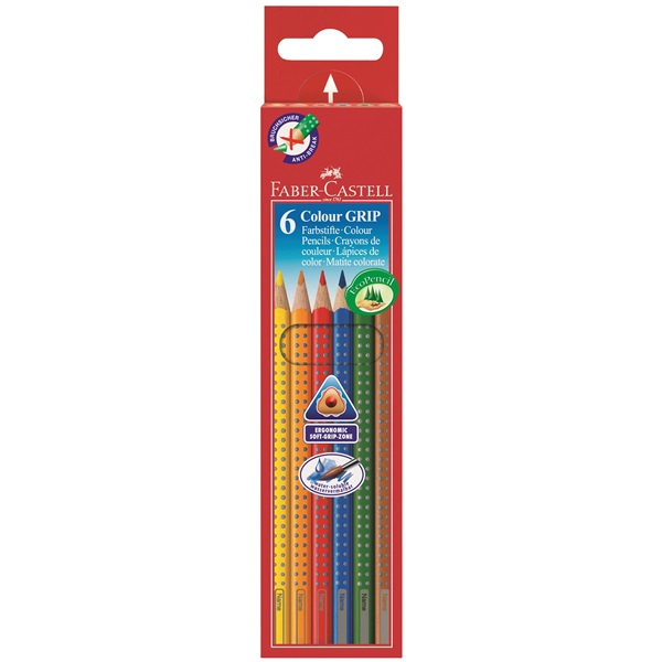 GRIP Azul, Marrón, Verde, Naranja, Rojo, Amarillo 6 pieza(s)