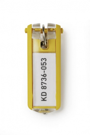 [195704] Key Clip Amarillo 6 pieza(s)