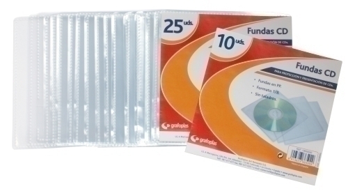 [13650000] FUNDA CD/DVD GRAFOPLAS 133x137 BOLSA 10