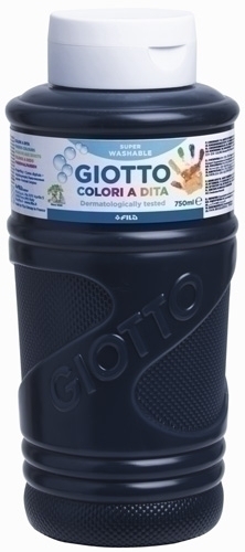 [F472924/F536024] PINTURA DEDOS GIOTTO 750 ml NEGRO
