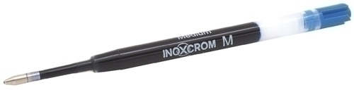 C/25 RECAMBIO BOLIGRAFO INOXCROM IN-IN AZUL PUNTA MEDIA