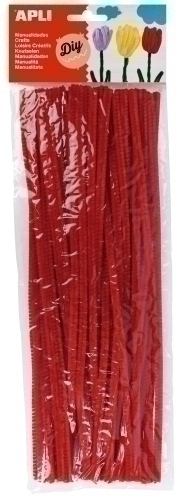 [13274] LIMPIA PIPAS APLI ROJO 30 cm. B/50 - Pack de 5 unidades