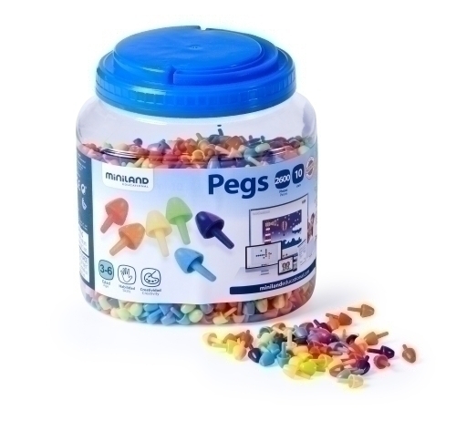 BOTE DE 2600 PEGS DE 10mm