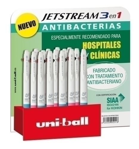 BOLI. UNI JETSTREAM 3 ANTIBAC. EXP.15
