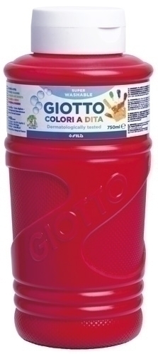 [F472910/F536010] PINTURA DEDOS GIOTTO 750 ml ROJO