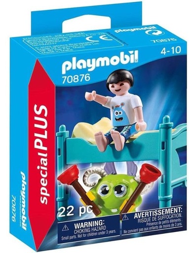 NIÑO CON MONSTRUO PLAYMOBIL