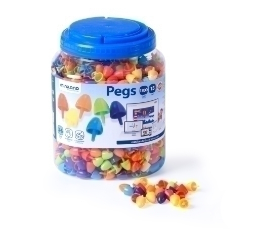 BOTE DE 1300 PEGS DE 15mm