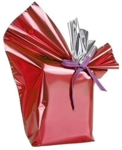 [RP2MER] PAPEL REGALO COLIBRI 60x15 ROJO METALIZA