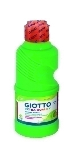 [F53110200] TEMPERA GIOTTO LIQ.FLUO 250 ml VERDE