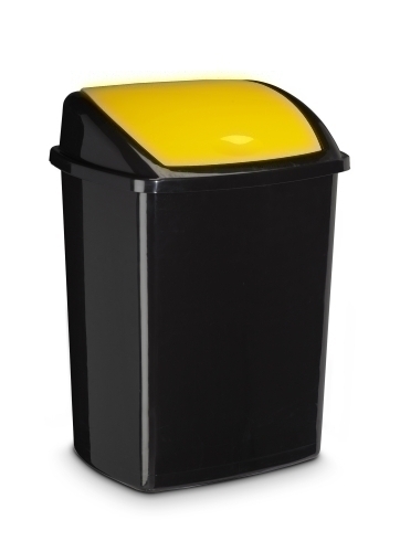 [2919470051] PAPELERA PLASTICO CEP BASC. AMARILLO 50L