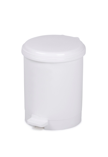 [2919780021] PAPELERA PL. CEP BLANCA C/TAPA PEDAL 13