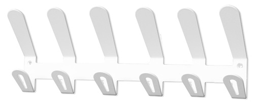 [EC/02/M6/BL] PERCHERO PARED EC/02 6 COLGADORES BLANCO