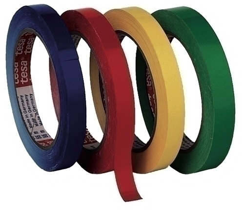 [62204-00001-00] CINTA CERRAR BOLSAS TESA PVC 66x12 ROJO