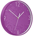 WOW Wall Clock Purple nota autoadhesiva Alrededor Púrpura