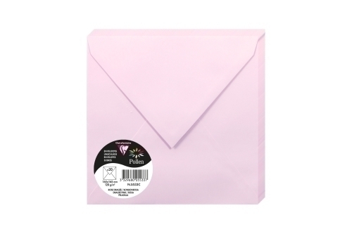 [5533C] SOBRE CLAIREFONTAINE 165x165 ROSA P/20