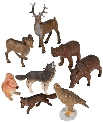 [25126] BOTE 8 FIG. ANIMALES DEL BOSQUE