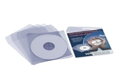 [479-10] FUNDA CD/DVD IBERP. 130x130 SOLAP. P/100