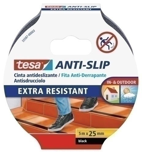 [55587-00003-11] CINTA ADHESIVA TESA ANTIDESLIZANTE 5x25