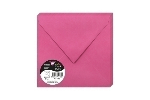 [5573C] SOBRE CLAIREFONTAINE 165x165 FUCSIA P/20