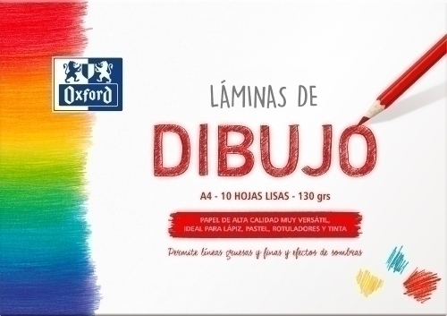 LAMINA DIBUJO OXFORD PK 10 A4 LISA
