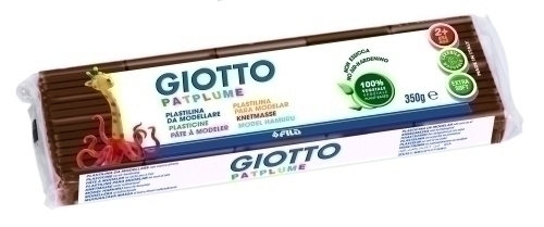 PLASTILINA PATPLUME 350GR MARRON C/12