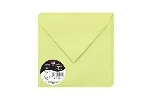 [55473C] SOBRE CLAIREFONTAINE 165x165 VERDE P/20