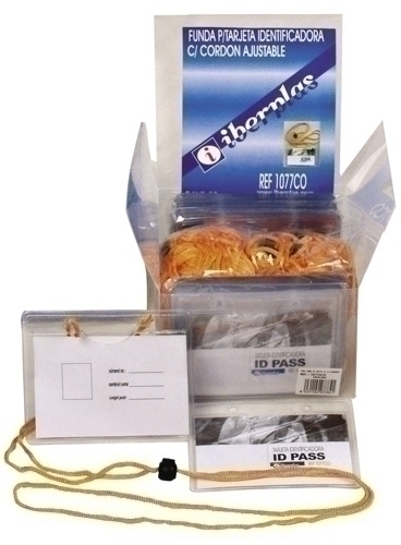 [1077CO-10] FUNDA DIST. IBERP.PVC CORDON 65x105 P/50