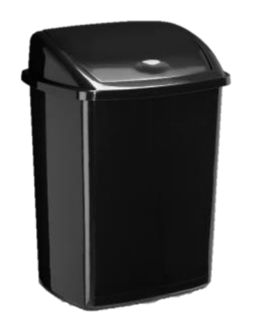 [2919470011] 2919470011 papelera 50 L Rectangular Polipropileno (PP) Negro