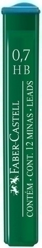 C/12 TUBOS MINAS 0,7MM HB POLYMER FABER-CASTELL