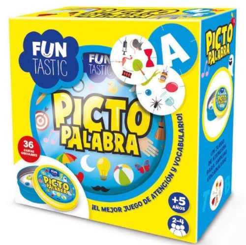 CARTAS REDONDAS FUNTASTIC PICTO PALABRAS CON CAJA