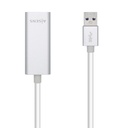 Conversor USB 3.0 A Ethernet Gigabit 10/100/1000 Mbps, 15 cm