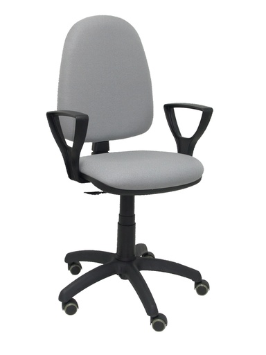 [04CPBALI40BGOLFRP] Silla Ayna bali gris claro brazos fijos ruedas de parqué