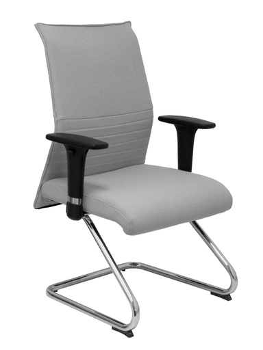 [208CPBALI40] Sillón Albacete confidente patín bali gris claro