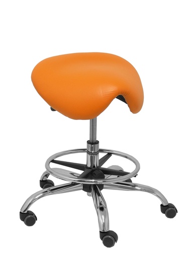 [T16BSP308CRRP] Taburete Alatoz similpiel naranja