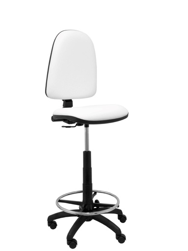 [T04CPSPBL] Taburete Ayna similpiel blanco