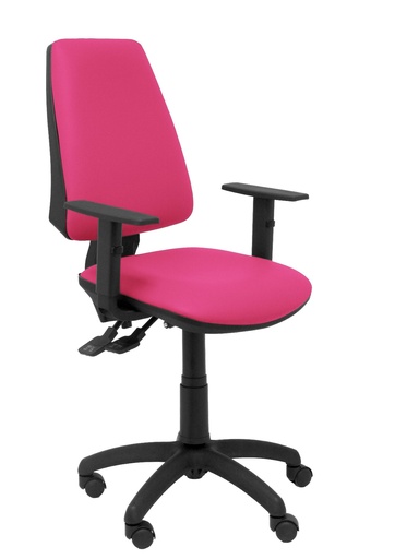 [14SSPRSB10] Silla Elche sincro similpiel rosa con brazo regulable