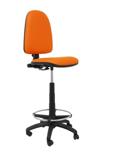 [T04CPSPNA] Taburete Ayna similpiel naranja