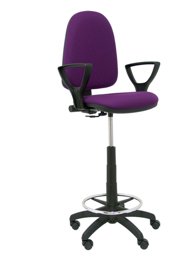 [T04CPBALI760BGOLF] Taburete Ayna bali morado brazos fijos